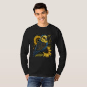 T-shirt Budgie Mom Budgerigar Sunflower Parakeet Bird Moth (Devant entier)