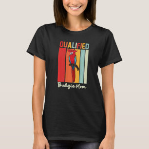 T-shirt Budgie Mom Parrot coloré mignon mème d'oiseau