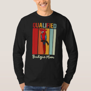 T-shirt Budgie Mom Parrot coloré mignon mème d'oiseau