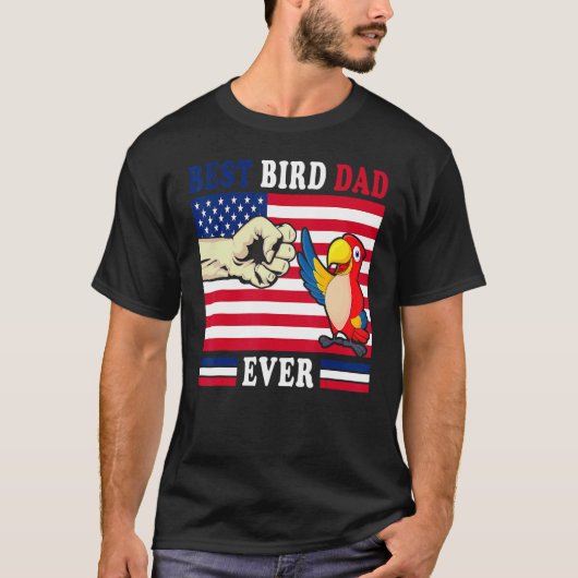 T-shirt Budgie Papa Bird Père Animal Enthousiaste Bird Guy (Devant)