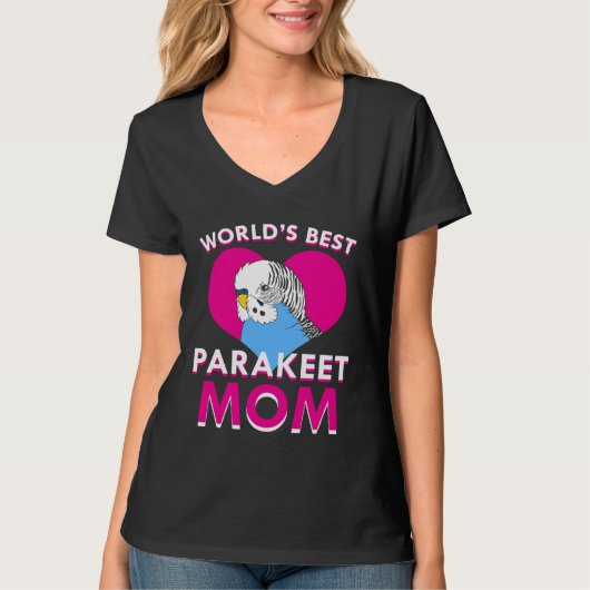 T-shirt Budgie Parakeet Mom Budgerigar  1 (Devant)