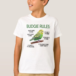 T-shirt Budgie Propriétaire Budgie Lover Parakeet Bird Bu