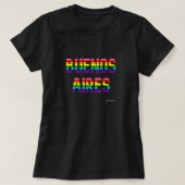 T-shirt Buenos Aires Pride T Shirt W. | drapeau arc-en-cie (Design devant)