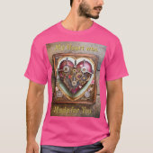 T-shirt Buff Red Heart Steampunk Series (Devant)