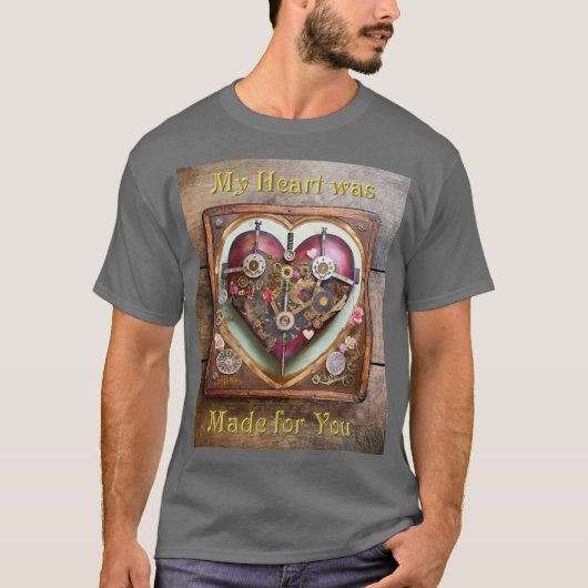 T-shirt Buff Red Heart Steampunk Series (Devant)
