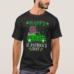 T-shirt Buffalo à carreaux Camion vert Flounder Poisson St