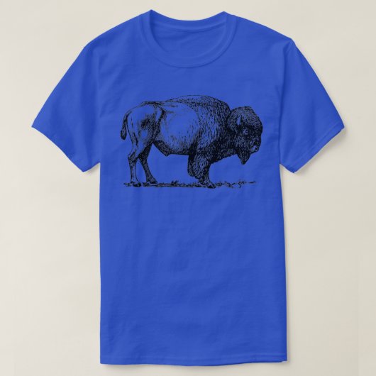 T-shirt Buffalo American Bison Classic Print Tee (Design devant)