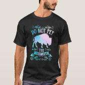 T-shirt Buffalo Bison Do Not Pet The Fluffy Cows (Devant)