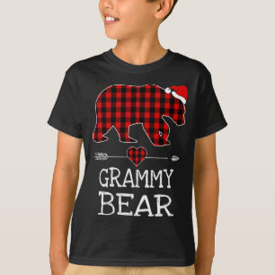 T-shirt Buffalo de l'ours Grammy Plaid Père Noël Flèche de