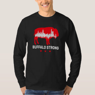 T-shirt Buffalo Forte Prière Pour Buffalo Ville De Good Ne