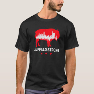 T-shirt Buffalo Forte Prière Pour Buffalo Ville De Good Ne