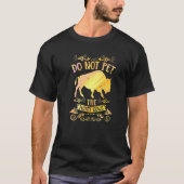 T-shirt Buffalo Funny Bison Do Not Pet The Fluffy Cows Pre (Devant)