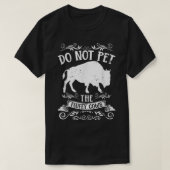 T-shirt Buffalo Funny Bison Ne Pet Pas Les Vaches Fluffeus (Design devant)