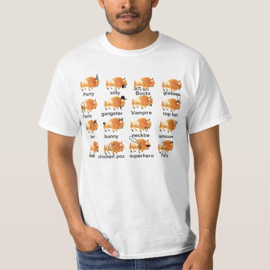 T-shirt Buffalo idiots (Devant)