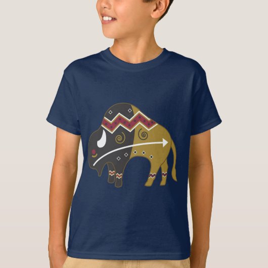 T-shirt Buffalo indien tribal (Devant)