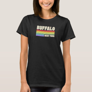 T-shirt Buffalo New York Pride drapeau arc-en-ciel Merc Ga