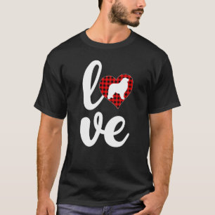 T-shirt Buffalo Plaid Amour Drôle Grand Pyrénées Chien Val