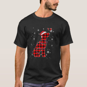 T-shirt Buffalo Plaid Boxer Père Noël Christmas Lights Pyj