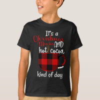 Buffalo Plaid Christmas Movie and Hot Cocoa