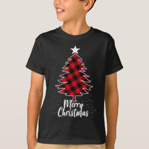 T-shirt Buffalo Plaid Christmas Tree