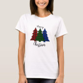 T-shirt Buffalo Plaid Christmas Tree (Devant)