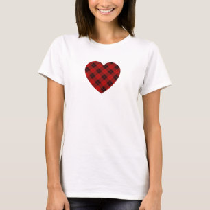 T-shirt Buffalo Plaid Coeur, Taux cardiaque, Gal cardiaque