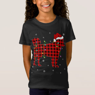 T-Shirt Buffalo Plaid Correspondant Sibérien Husky Christm