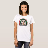 T-shirt Buffalo Plaid & Empreinte de léopard Rainbow (2) (Devant entier)
