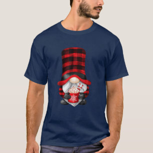 T-shirt Buffalo Plaid Et cacao Chaud Avec Chris Famille Mi