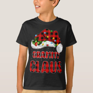 T-shirt Buffalo Plaid Family Correspondance Père Noël Gram