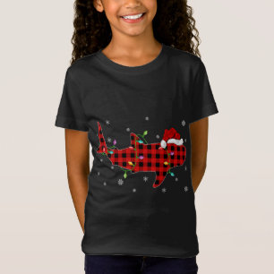 T-Shirt Buffalo Plaid Family Matching Baleine Requin Chris