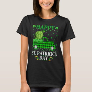 T-shirt Buffalo Plaid Green Truck Artichoke Food St Patri