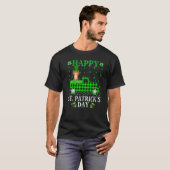 T-shirt Buffalo Plaid Green Truck Cockapoo Dog St Patrick' (Devant entier)