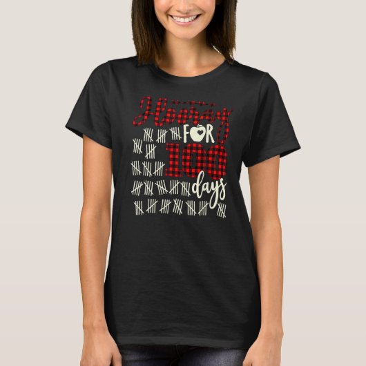 T-shirt Buffalo Plaid Happy (Devant)