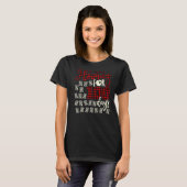 T-shirt Buffalo Plaid Happy (Devant entier)