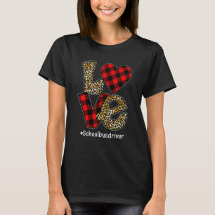 T-shirt Buffalo Plaid Hearts Valentine S Day Pour School B