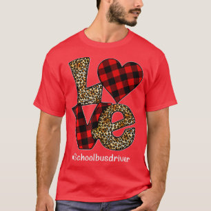T-shirt Buffalo Plaid Hearts Valentine's Day For School bu