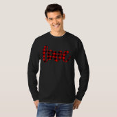 T-shirt Buffalo Plaid Love (Devant entier)
