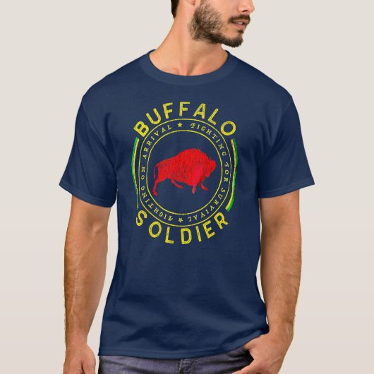 T-shirt Buffalo Soldier Américain (Devant)