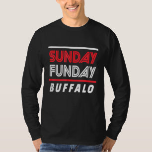 T-shirt Buffalo Sunday Funday Amusant Buffalo New York Su