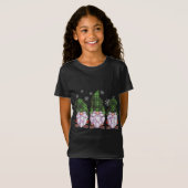 T-Shirt Buffalo Trois Gnomes Plaid Green Christmas (Devant entier)