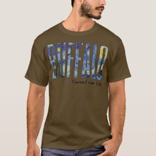 T-shirt Buffalo Van Gogh Starry Night Art Vincent Van Gogh