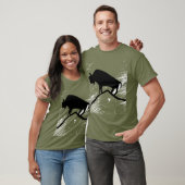 T-shirt Buffle animal de la grotte antique (Unisexe)