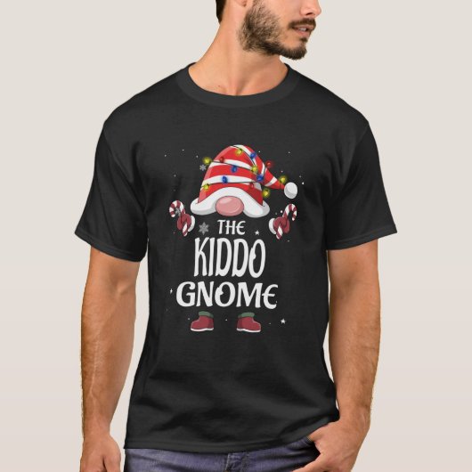T-shirt Buffle clair de l'arbre Kiddo Gnome Plaid Christma (Devant)