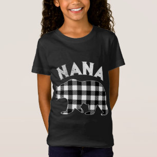 T-Shirt Buffle noir et blanc Plaid Nana Oear Noël