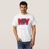 T-shirt BUFFLE NY (rouge) (Devant entier)