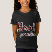 T-Shirt Buffle Rouge Et Noir Plaid Grandma Matchi Béni (Devant)