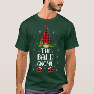 T-shirt Buffle Rouge Plaid Correspondant À La Bald Gnome C