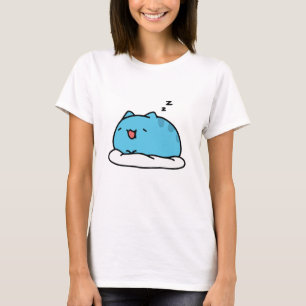 T-shirt BugCat Capoo cat, Kawaii Comic Cat Sleeping