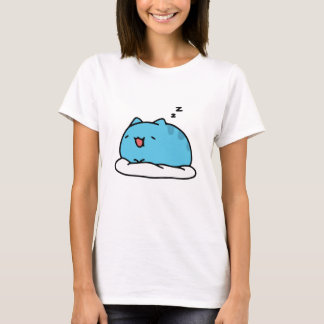 T-shirt BugCat Capoo cat, Kawaii Comic Cat Sleeping